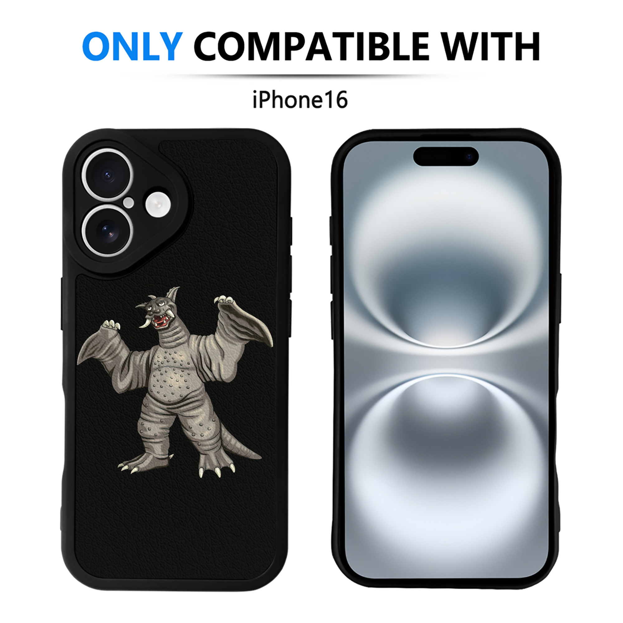 （画像用） ウルトラマン Ultraman 【iPhone 16シリーズ対応】シリコンスマホケース（レザー調） 材質：シリコン